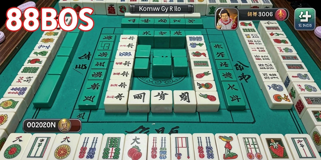 Screenshot gameplay 88BOS menampilkan serunya permainan Mahjong.