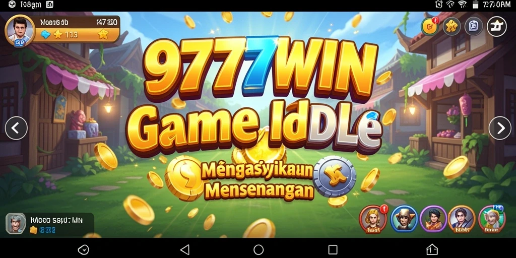 Screenshot gameplay <strong>9777WIN</strong> menampilkan aksi karakter dalam mode Idle.