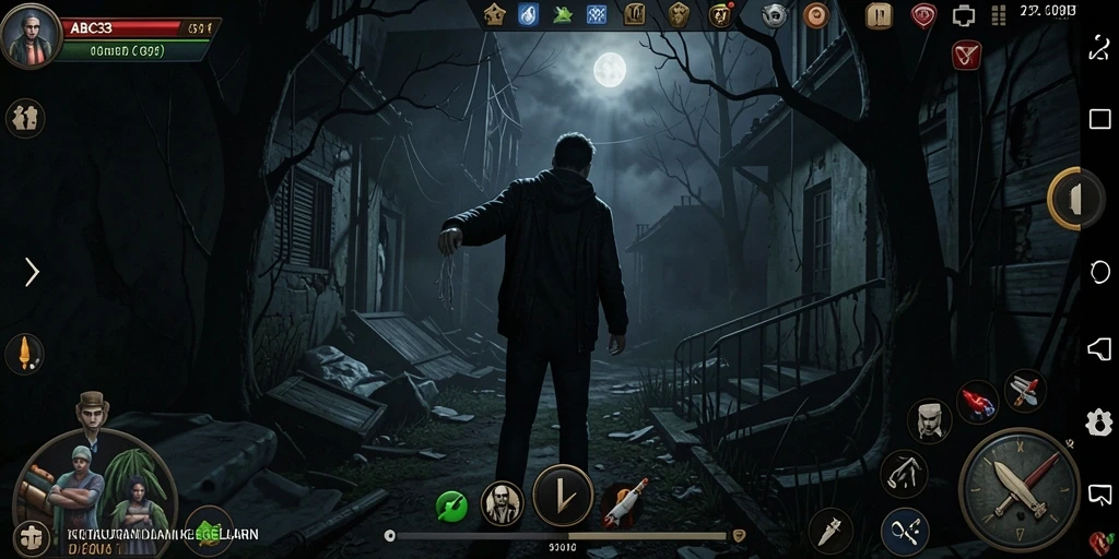 Tampilan gameplay menyeramkan dari ABC33 yang penuh ketegangan.