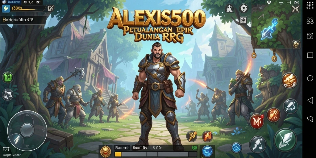 Tampilan gameplay ALEXIS500 yang seru dan mendebarkan.