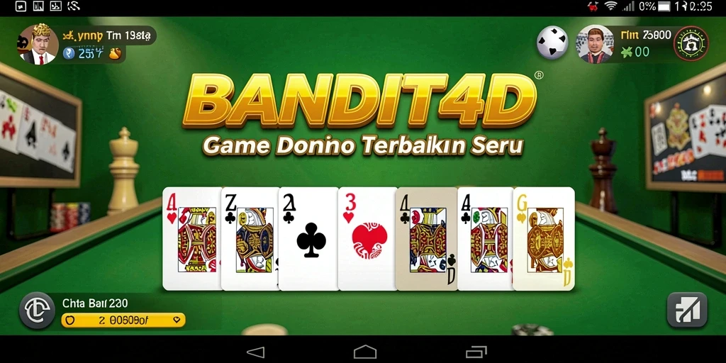 Tampilan menarik gameplay Domino BANDIT4D.