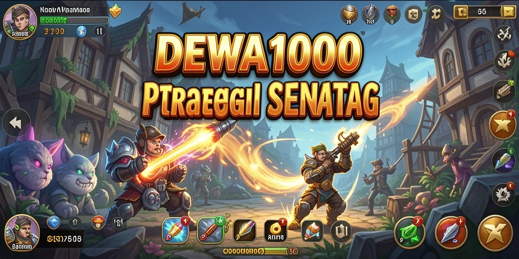 Tampilan gameplay strategi DEWA1000 yang menegangkan.
