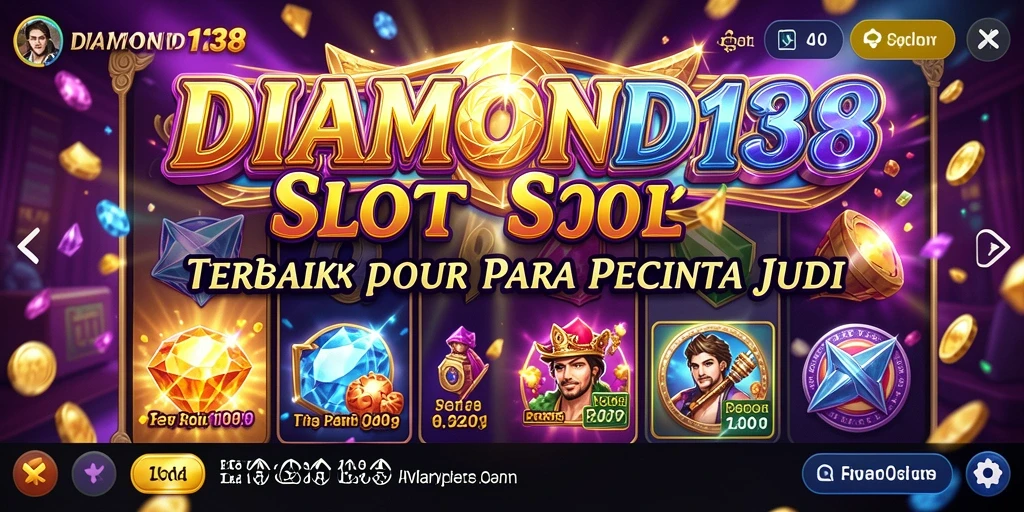 Tampilan gameplay Slot yang menarik dan penuh warna di DIAMOND138.