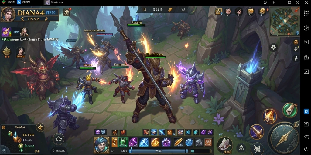Gameplay epik dalam DIANA4D yang menarik dan mengasyikkan.