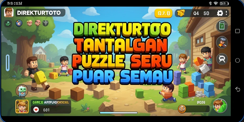 Tampilan screenshot game xDIREKTURTOTO dengan berbagai teka-teki yang menantang.