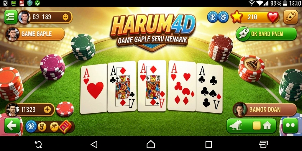 Screenshot permainan Gaple yang seru di HARUM4D.