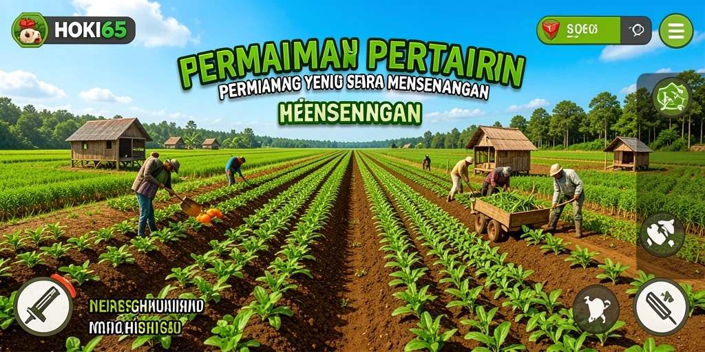 Gameplay HOKI65 yang seru dan interaktif dalam dunia pertanian.