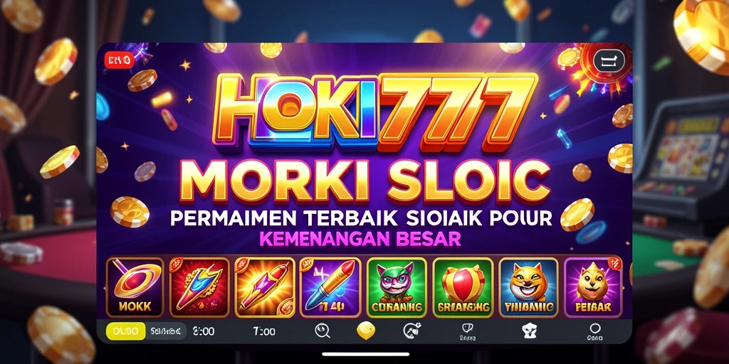 Screenshot HOKI777 menampilkan aksi seru permainan Slot.
