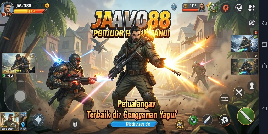 Tampilan aksi seru dalam gameplay JAVO88 yang mendebarkan.