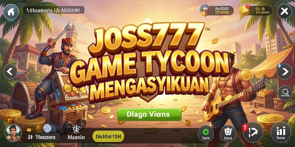Screenshot gameplay JOSS777 menampilkan aktivitas pengelolaan bisnis yang dinamis.
