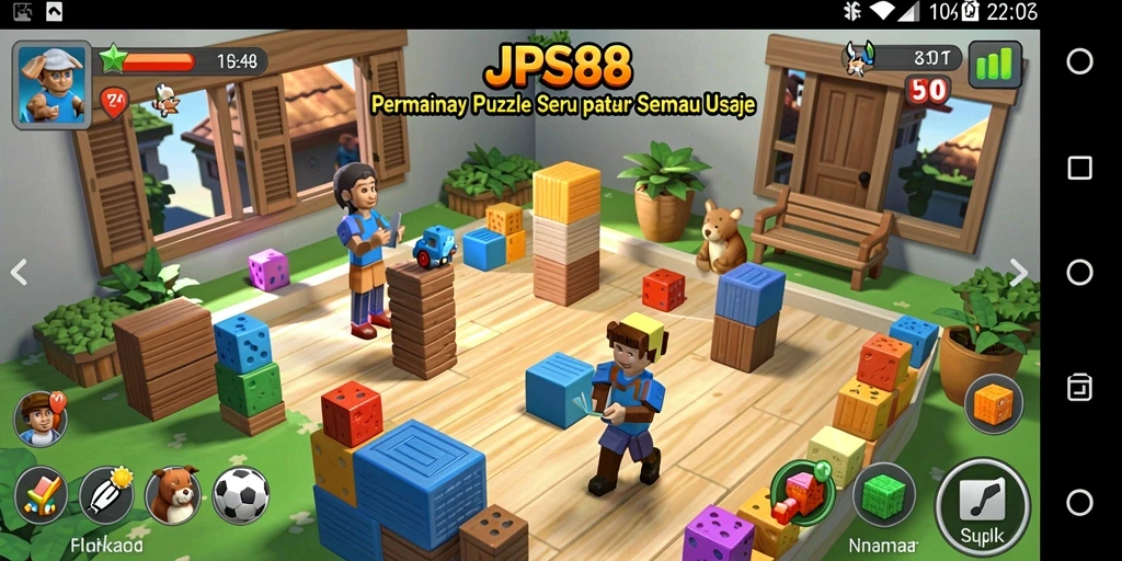 Tangkapan layar JPS88 menampilkan gameplay Puzzle yang menarik.