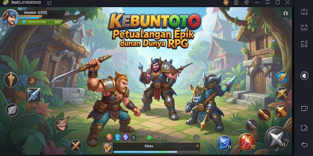 Tampilan screenshot utama KEBUNTOTO yang menunjukkan aksi pertarungan mendebarkan.