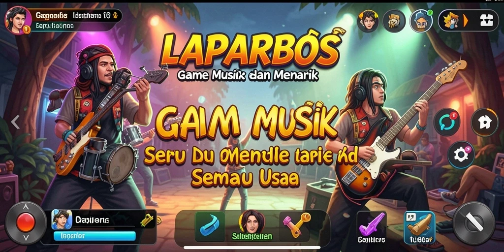 Tampilan gameplay LAPARBOS yang interaktif dan penuh warna.