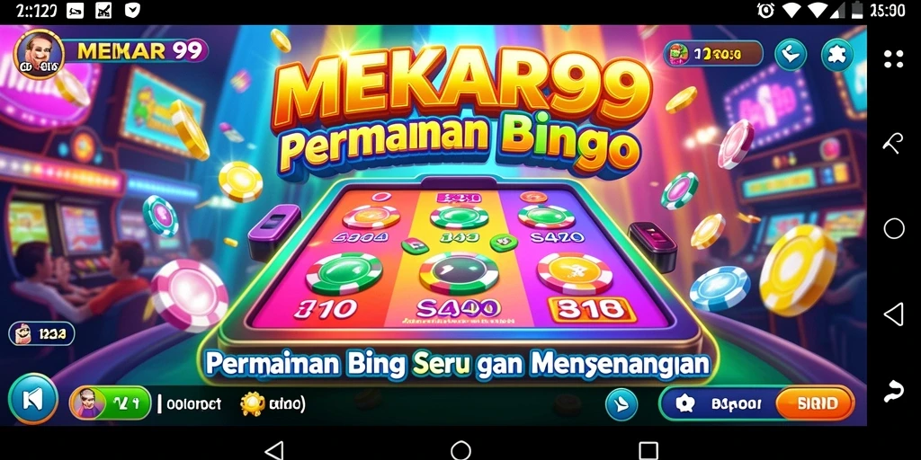 Tampilan gameplay seru dari MEKAR99 yang penuh warna.