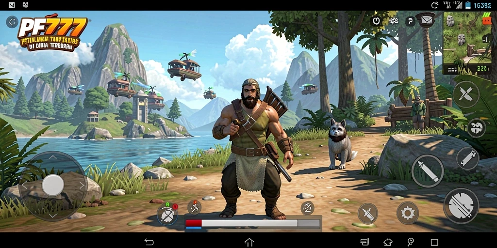 Tampilan gameplay Open World PF777 yang epik dan menakjubkan.