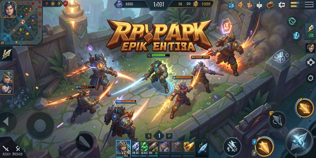 Tampilan gameplay intens di arena <strong>RPRPRP</strong> dengan strategi tim.