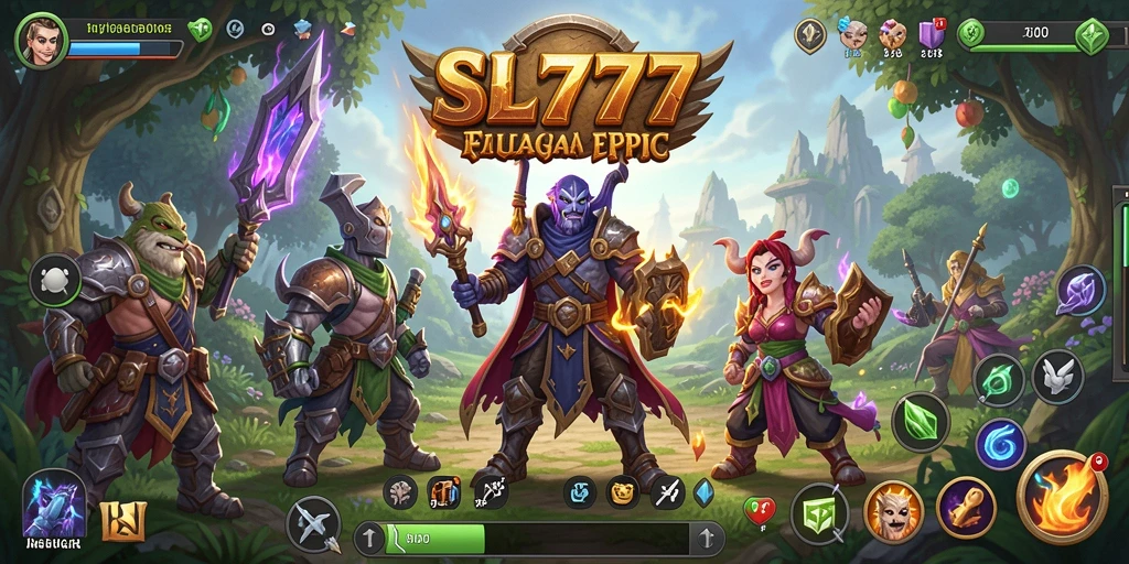 Tampilan gameplay SL777 yang menegangkan dalam dunia RPG.
