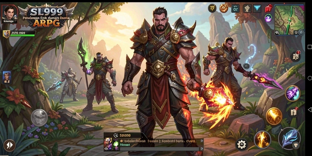 Tampilan gameplay menakjubkan dalam SL999 yang penuh aksi.