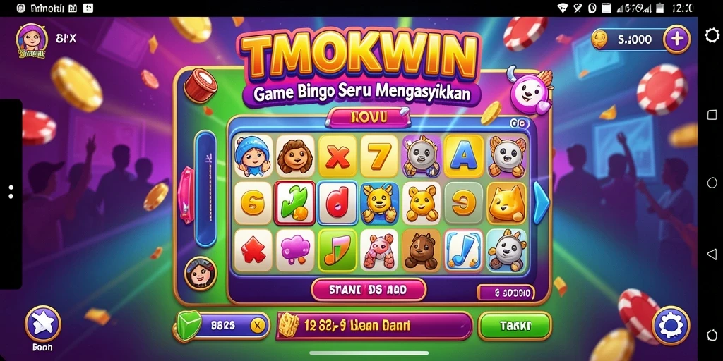 Gameplay Bingo yang menegangkan dan interaktif di TMOKWIN.