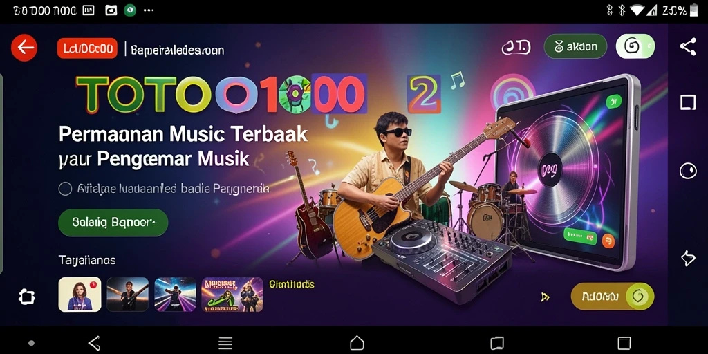 Screenshot utama TOTO1000 menampilkan gameplay dinamis dan berwarna.