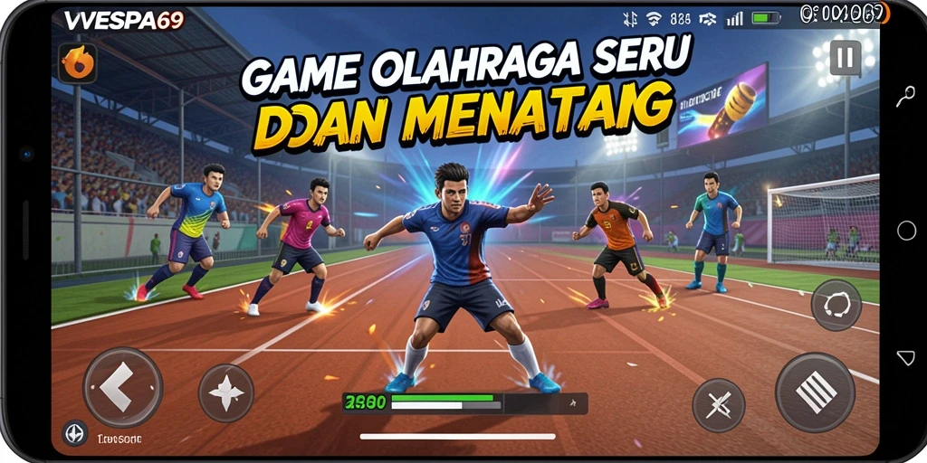 Tampilan gameplay VESPA69 yang menegangkan dan seru.