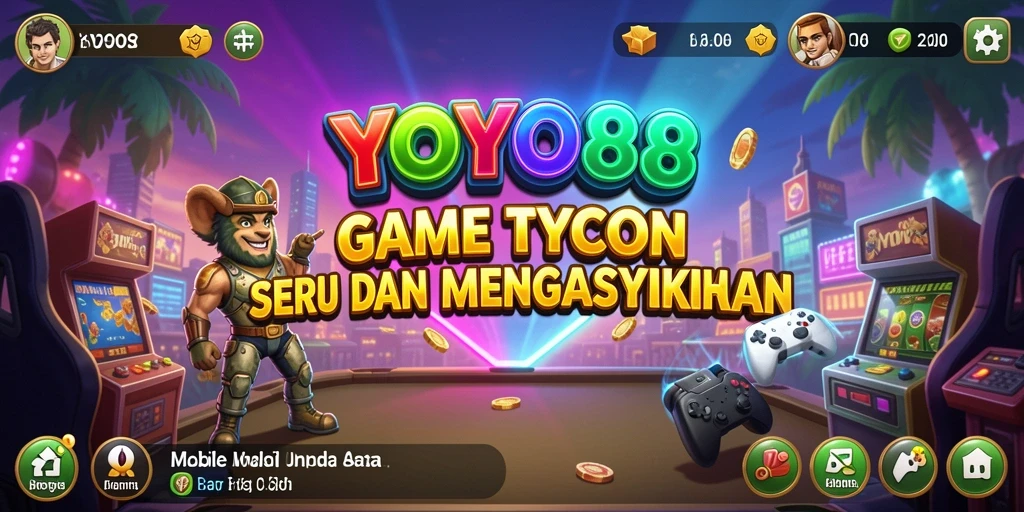 Tampilan gameplay menarik dari YOYO88 menunjukkan pengelolaan bisnis.